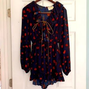 Judith March Leopard Print Romper